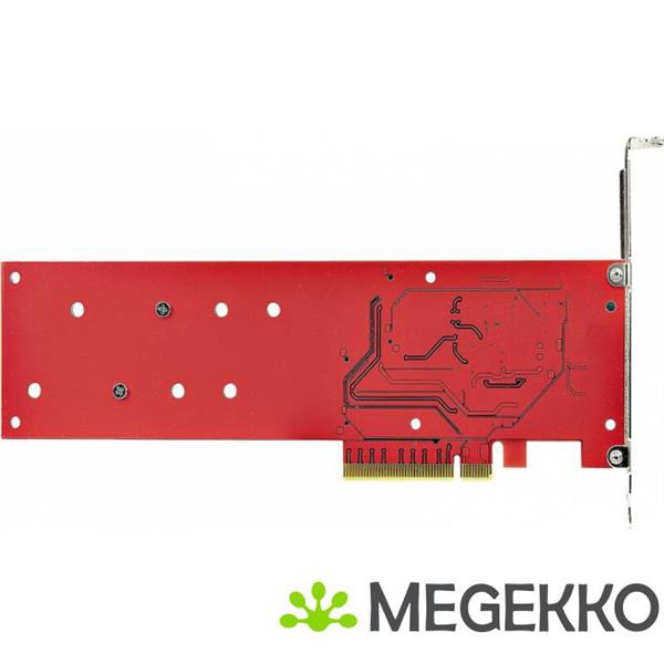 Grote foto startech.com dual m.2 pci express ssd adapter kaart pcie x8 x16 naar dual nvme of ahci m.2 ssds computers en software netwerkkaarten routers en switches