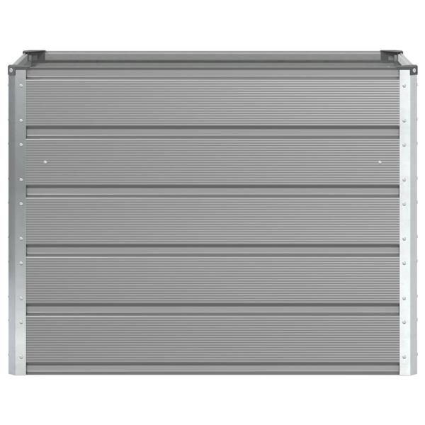 Grote foto vidaxl plantenbak lichtgrijs 480 x 50 x 45 cm gegalvaniseerd staal tuin en terras overige tuin en terras