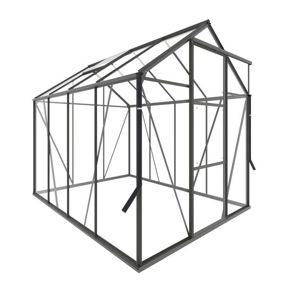 Grote foto nieuw tuinkas kate ii zwart vg 3mm tuin en terras tuinhuisjes en blokhutten
