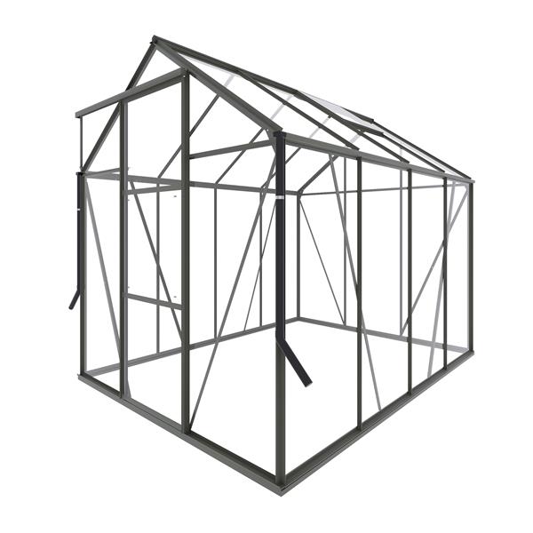 Grote foto nieuw tuinkas kate ii zwart vg 3mm tuin en terras tuinhuisjes en blokhutten