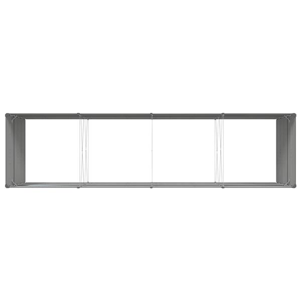 Grote foto vidaxl plantenbak antraciet 195 x 100 x 45 cm gegalvaniseerd staal tuin en terras overige tuin en terras