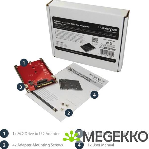 Grote foto startech.com u2m2e125 intern m.2 interfacekaart adapter computers en software netwerkkaarten routers en switches