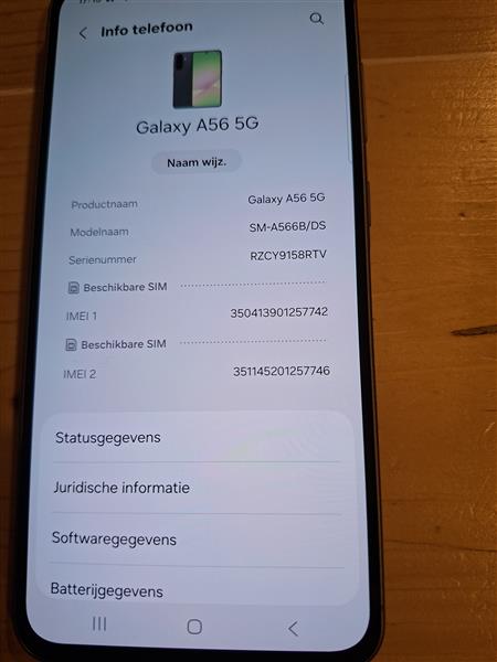 Grote foto samsung a56 256gb 8 gb ram. nieuw telecommunicatie samsung