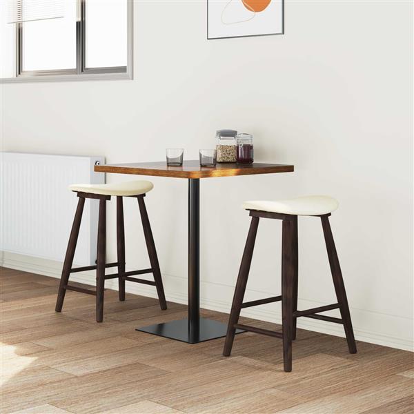 Grote foto vidaxl eettafelstoelen 2 pcs licht bruin 46 x 37 x 63 cm huis en inrichting stoelen