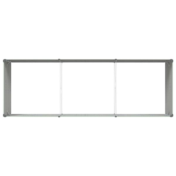 Grote foto vidaxl plantenbak pastelgroen 195 x 100 x 45 cm gegalvaniseerd staal tuin en terras overige tuin en terras