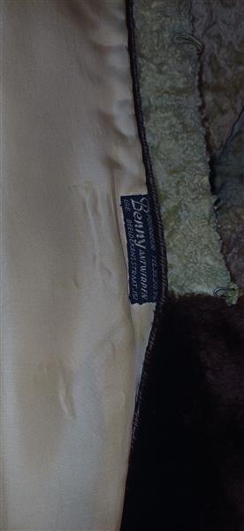 Grote foto vintage jas in lamsbont met kraag in mouton dore kleding dames jassen winter