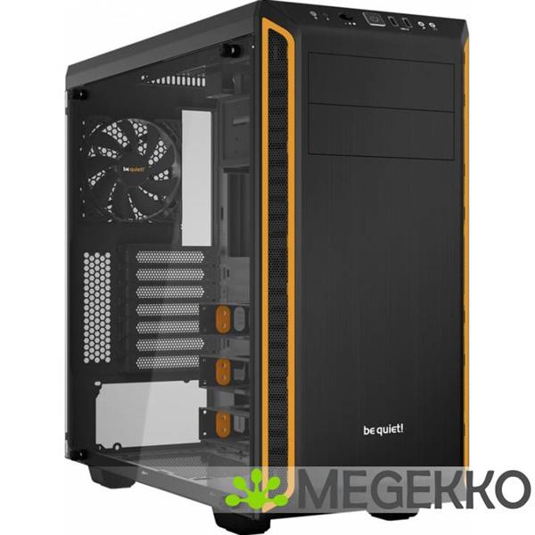 Grote foto be quiet pure base 600 window zwart oranje computers en software behuizingen en kasten