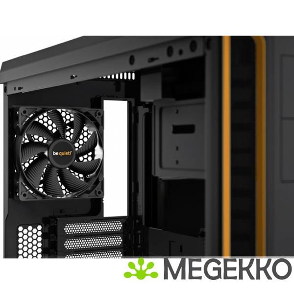 Grote foto be quiet pure base 600 window zwart oranje computers en software behuizingen en kasten