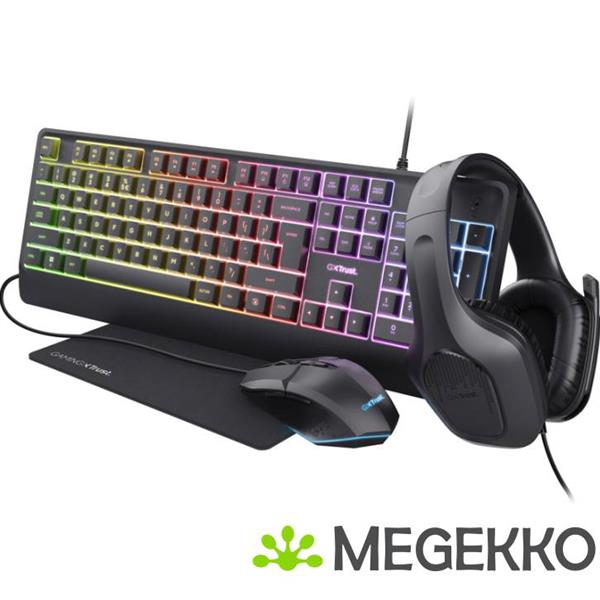 Grote foto trust gxt 792 quadrox 4 in 1 bundel box azerty indeling computers en software overige computers en software