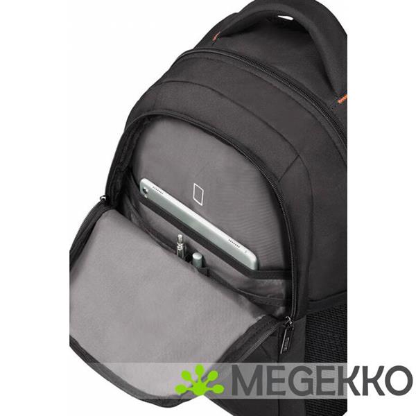 Grote foto american tourister at work notebooktas 39 6 cm 15.6 rugzak zwart oranje computers en software overige computers en software