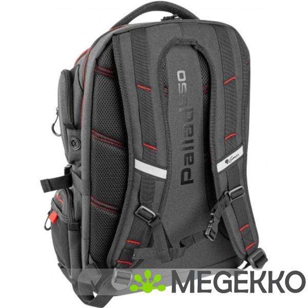 Grote foto genesis nbg 1691 pallad 550 17.3 rugzak in zwart rood computers en software overige computers en software