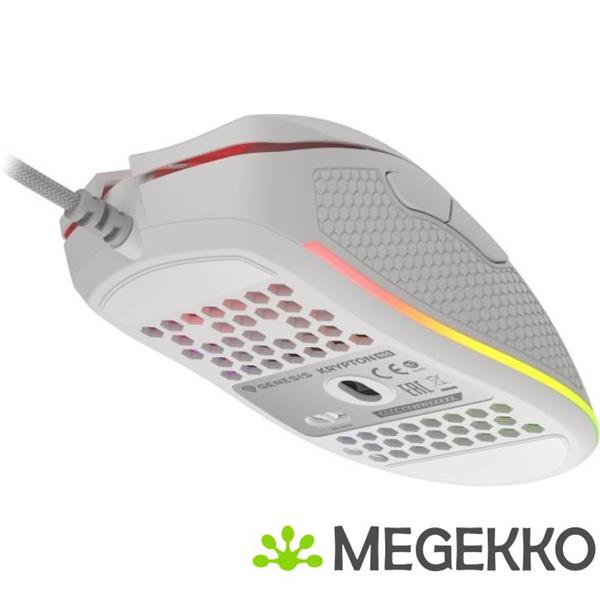 Grote foto genesis nmg 1840 krypton 555 usb gaming muis rechtshandig wit computers en software overige computers en software