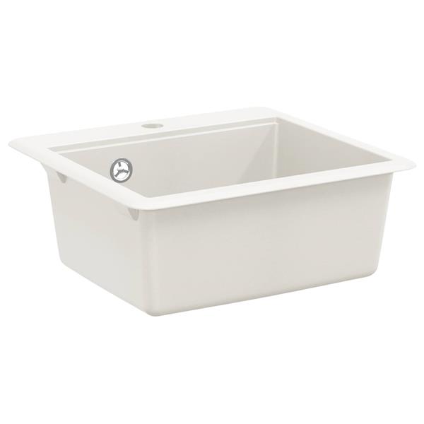 Grote foto vidaxl wasbak wit 470 x 440 mm graniet huis en inrichting keukens