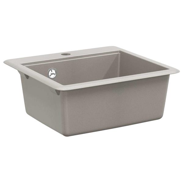 Grote foto vidaxl wasbak grijs 470 x 440 mm graniet huis en inrichting keukens