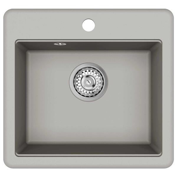 Grote foto vidaxl wasbak grijs 470 x 440 mm graniet huis en inrichting keukens