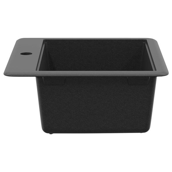 Grote foto vidaxl wasbak zwart 470 x 440 mm graniet huis en inrichting keukens
