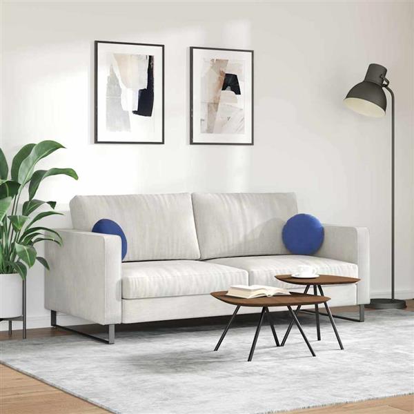 Grote foto vidaxl zitkussens 2 pcs politieblauw 30 x 13 cm fluweel huis en inrichting woningdecoratie