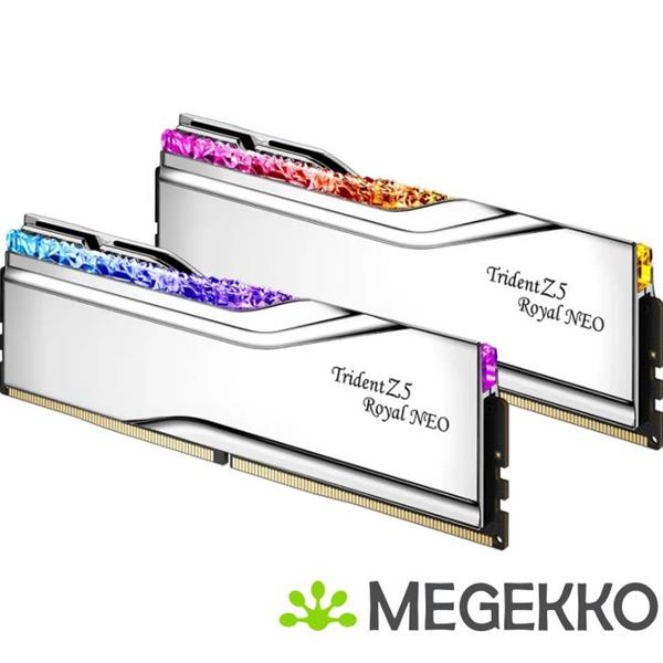 Grote foto g.skill ddr5 trident z5 royal neo rgb 2x16gb 6000mhz cl28 f5 6000j2836g16gx2 tr5ns computers en software overige computers en software