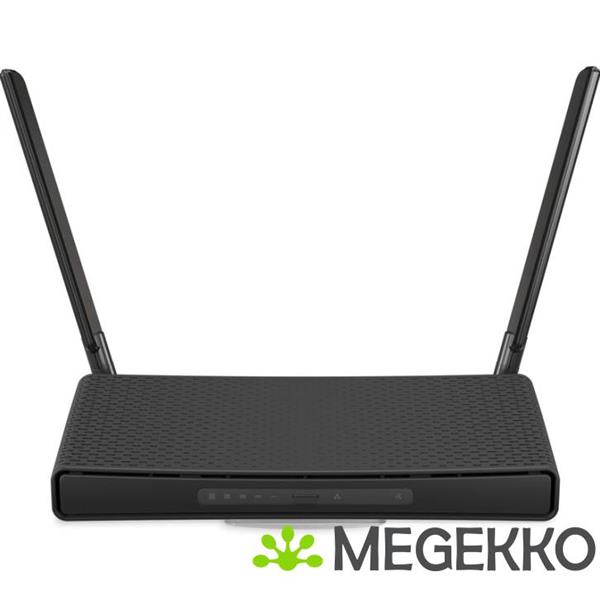 Grote foto mikrotik hap ax draadloze router gigabit ethernet dual band 2.4 ghz 5 ghz zwart computers en software netwerkkaarten routers en switches