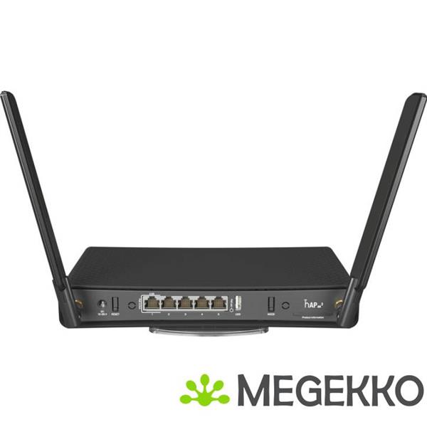 Grote foto mikrotik hap ax draadloze router gigabit ethernet dual band 2.4 ghz 5 ghz zwart computers en software netwerkkaarten routers en switches