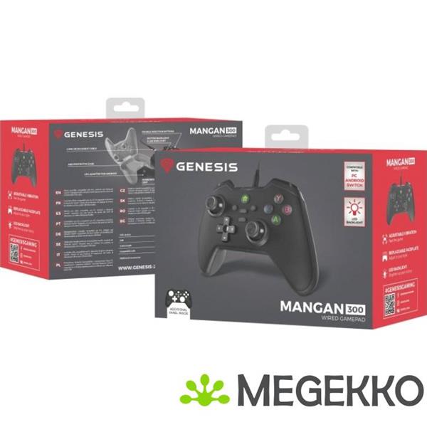Grote foto genesis njg 2103 mangan 300 usb gamepad in zwart computers en software overige computers en software
