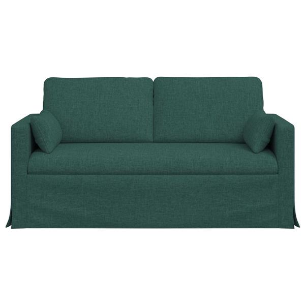 Grote foto vidaxl bank donkergroen 158 x 78 x 80 cm stof huis en inrichting bankstellen