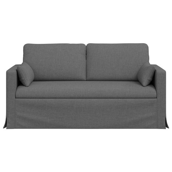 Grote foto vidaxl bank donkergrijs 158 x 78 x 80 cm stof huis en inrichting bankstellen