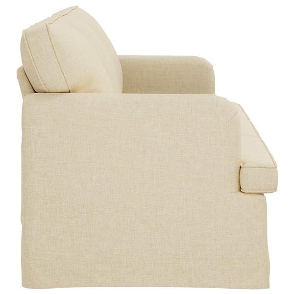 Grote foto vidaxl bank cr me 201 x 80 x 85 cm stof huis en inrichting bankstellen