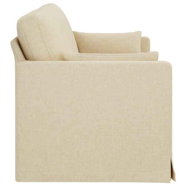 Grote foto vidaxl bank cr me 198 x 78 x 80 cm stof huis en inrichting bankstellen