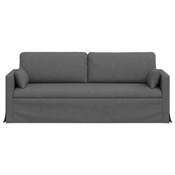 Grote foto vidaxl bank donkergrijs 198 x 78 x 80 cm stof huis en inrichting bankstellen