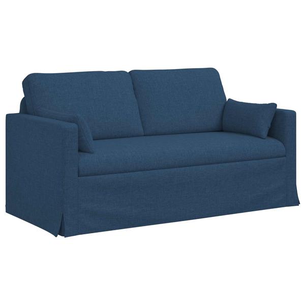 Grote foto vidaxl bank blauw 158 x 78 x 80 cm stof huis en inrichting bankstellen