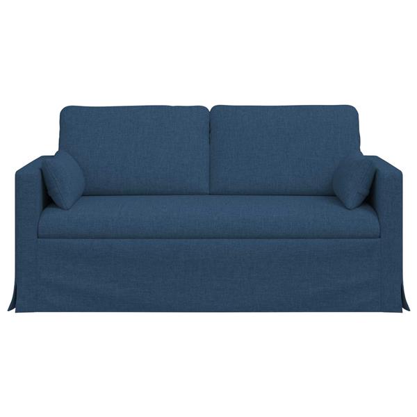 Grote foto vidaxl bank blauw 158 x 78 x 80 cm stof huis en inrichting bankstellen