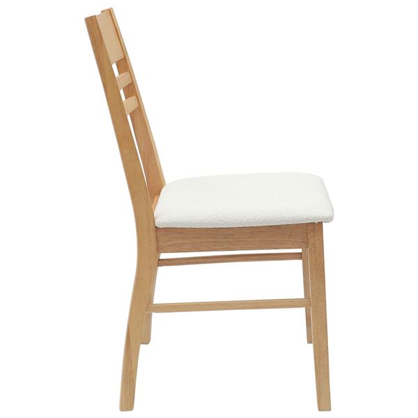 Grote foto vidaxl eettafelstoelen 2 pcs naturel 43 x 54 x 89 cm huis en inrichting stoelen