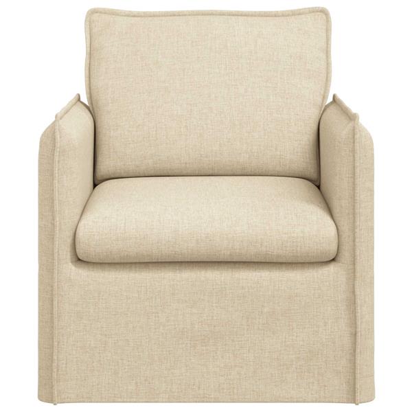 Grote foto vidaxl bank cr me 195 x 82 x 85 cm stof huis en inrichting bankstellen