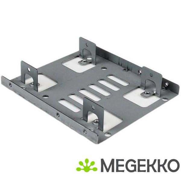 Grote foto startech.com dubbele 2 5 inch naar 3 5 inch hdd steun voor sata harde schijven 2 5 inch naar 3 5 inc computers en software overige computers en software