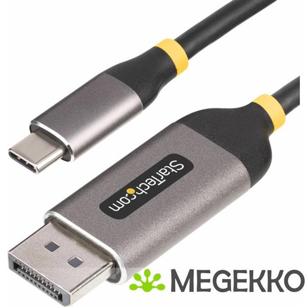 Grote foto startech.com 3m usb c naar displayport adapter kabel 8k 60hz 4k 144hz hdr10 usb type c naar dp 1 computers en software overige computers en software