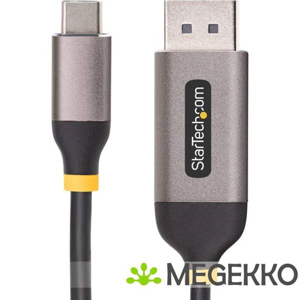 Grote foto startech.com 3m usb c naar displayport adapter kabel 8k 60hz 4k 144hz hdr10 usb type c naar dp 1 computers en software overige computers en software