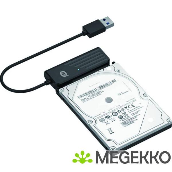 Grote foto conceptronic abby01b kabeladapter verloopstukje usb a sata zwart computers en software overige computers en software