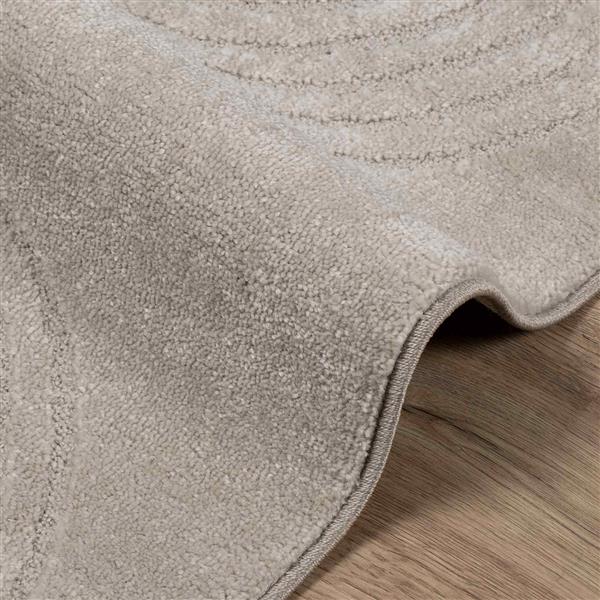 Grote foto vidaxl vloerkleden vierkant galati beige 120 x 120 cm polyester huis en inrichting vloerbedekking en kleden