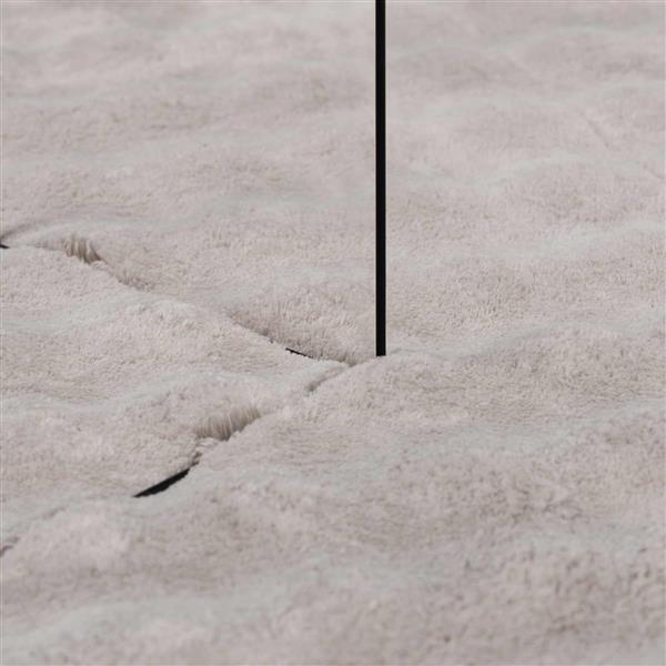 Grote foto vidaxl vloerkleden rechthoekig sirolo zand 280 x 200 cm polyester huis en inrichting vloerbedekking en kleden