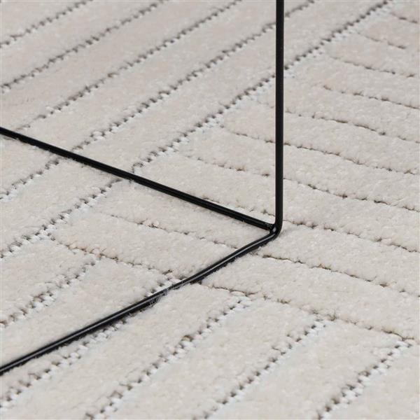 Grote foto vidaxl vloerkleden rond palmeras cr me 160 cm polyester huis en inrichting vloerbedekking en kleden