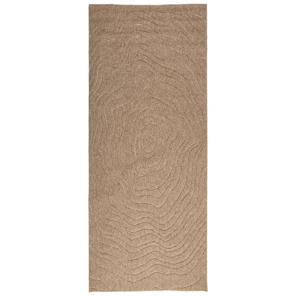 Grote foto vidaxl vloerkleden moir rechthoekig agira naturel 150 x 80 cm huis en inrichting vloerbedekking en kleden