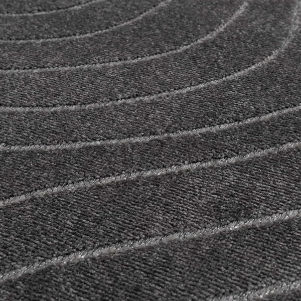 Grote foto vidaxl vloerkleden palmeras antraciet 340 x 240 cm polyester huis en inrichting vloerbedekking en kleden