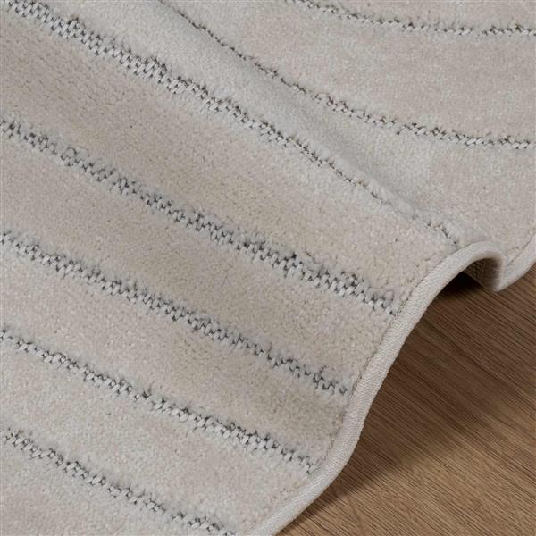 Grote foto vidaxl vloerkleden rond palmeras cr me 120 cm polyester huis en inrichting vloerbedekking en kleden