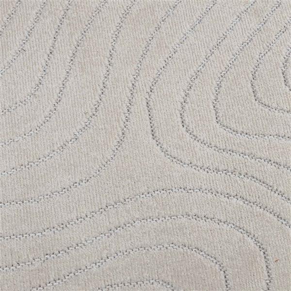 Grote foto vidaxl vloerkleden rond palmeras cr me 120 cm polyester huis en inrichting vloerbedekking en kleden