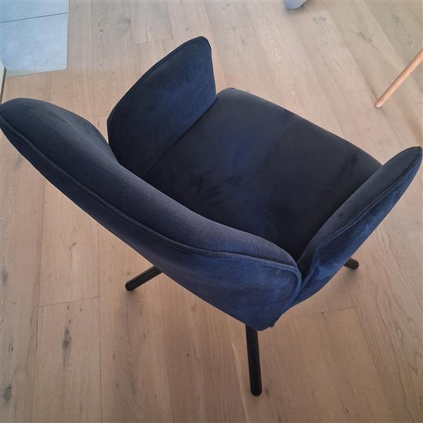 Grote foto 2 mooie blauwe draaifauteuils huis en inrichting fauteuils