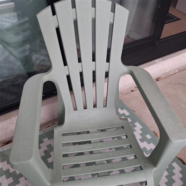 Grote foto 2 groene tuinfauteuils met tafeltje tuin en terras tuinmeubelen toebehoren