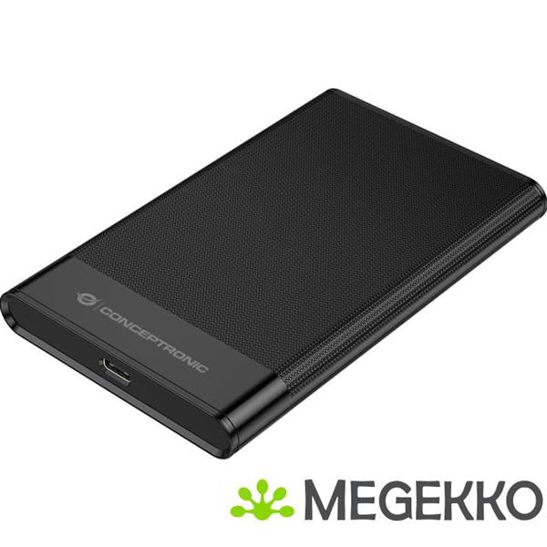 Grote foto conceptronic dante06b behuizing voor opslagstations hdd ssd behuizing zwart 2.5 computers en software behuizingen en kasten