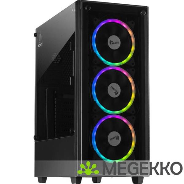 Grote foto inter tech c 303 mirror zwart computers en software behuizingen en kasten