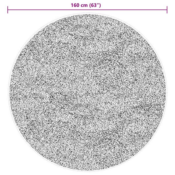 Grote foto vidaxl medium pile zachte en wasbare tapijt huarte bruin 160 cm huis en inrichting vloerbedekking en kleden